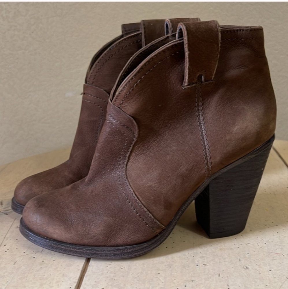 Vince Camuto Brown Ankle Boots